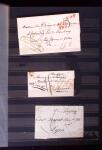 1661-1860 Lot de 127 lettres et documents, divers déboursés,