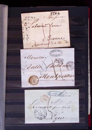 1661-1860 Lot de 127 lettres et documents, divers déboursés,