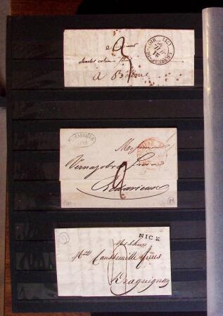 1661-1860 Lot de 127 lettres et documents, divers déboursés,