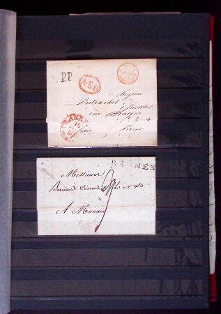 1661-1860 Lot de 127 lettres et documents, divers déboursés,