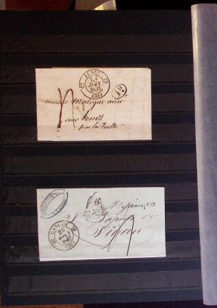 1661-1860 Lot de 127 lettres et documents, divers déboursés,