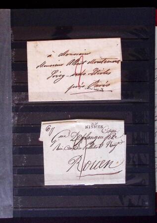 1661-1860 Lot de 127 lettres et documents, divers déboursés,