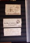 1661-1860 Lot de 127 lettres et documents, divers déboursés,