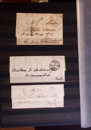 1661-1860 Lot de 127 lettres et documents, divers déboursés,
