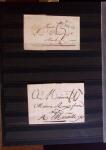 1661-1860 Lot de 127 lettres et documents, divers déboursés,