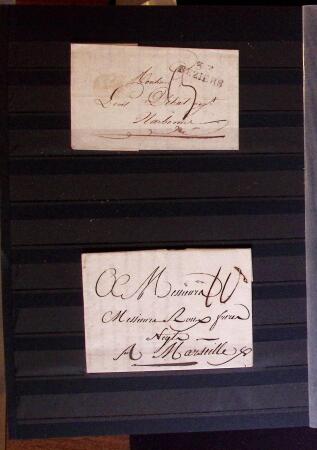 1661-1860 Lot de 127 lettres et documents, divers déboursés,