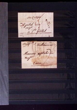 1661-1860 Lot de 127 lettres et documents, divers déboursés,
