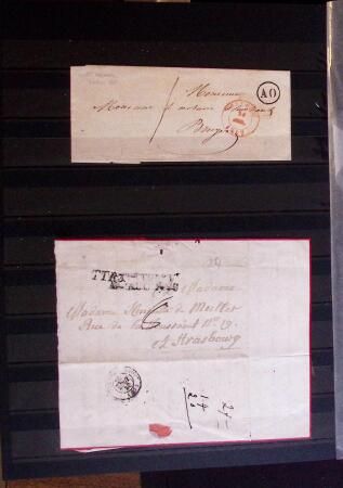 1661-1860 Lot de 127 lettres et documents, divers déboursés,