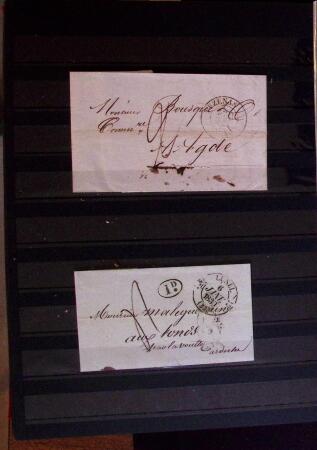 1661-1860 Lot de 127 lettres et documents, divers déboursés,