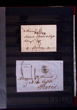 1661-1860 Lot de 127 lettres et documents, divers déboursés,