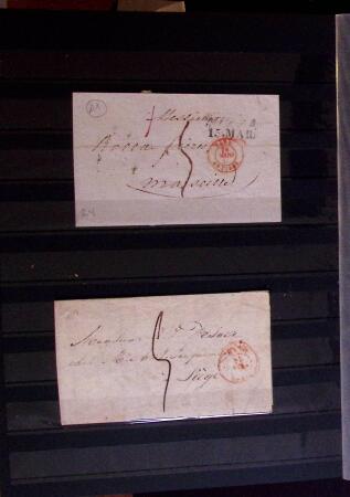 1661-1860 Lot de 127 lettres et documents, divers déboursés,