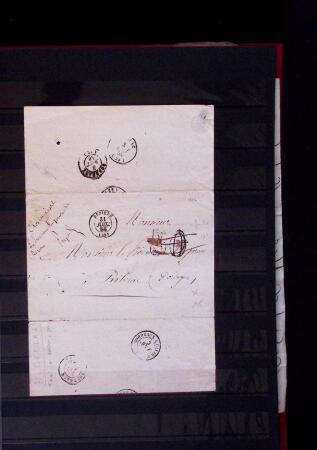 1661-1860 Lot de 127 lettres et documents, divers déboursés,