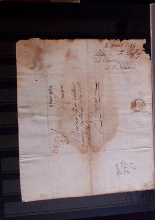 1661-1860 Lot de 127 lettres et documents, divers déboursés,
