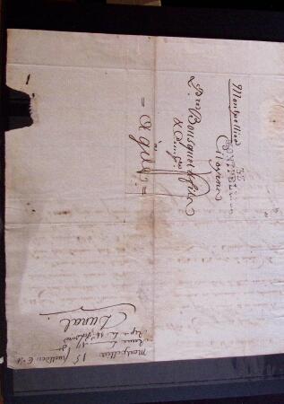 1661-1860 Lot de 127 lettres et documents, divers déboursés,