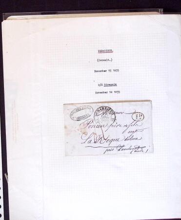 1661-1860 Lot de 127 lettres et documents, divers déboursés,