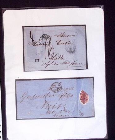 1661-1860 Lot de 127 lettres et documents, divers déboursés,