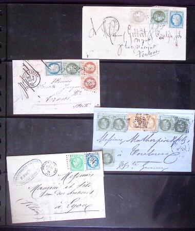 1871, Ensemble de 15 lettres de septembre 1871, dont