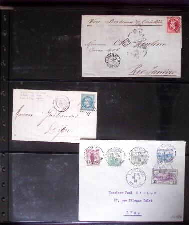 1812-1918, Lot de 42 lettres allant de pré-phila au