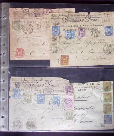 1812-1918, Lot de 42 lettres allant de pré-phila au