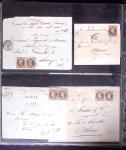 1812-1918, Lot de 42 lettres allant de pré-phila au