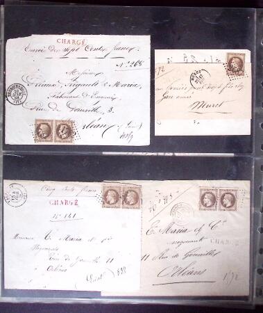 1812-1918, Lot de 42 lettres allant de pré-phila au