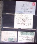 1812-1918, Lot de 42 lettres allant de pré-phila au