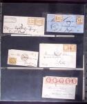 1812-1918, Lot de 42 lettres allant de pré-phila au