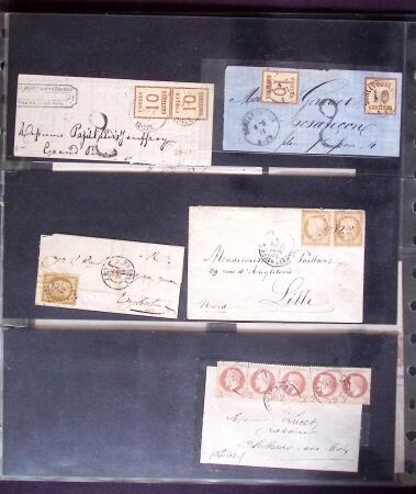 1812-1918, Lot de 42 lettres allant de pré-phila au