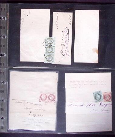 1812-1918, Lot de 42 lettres allant de pré-phila au