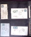 1812-1918, Lot de 42 lettres allant de pré-phila au