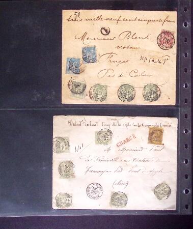 1812-1918, Lot de 42 lettres allant de pré-phila au