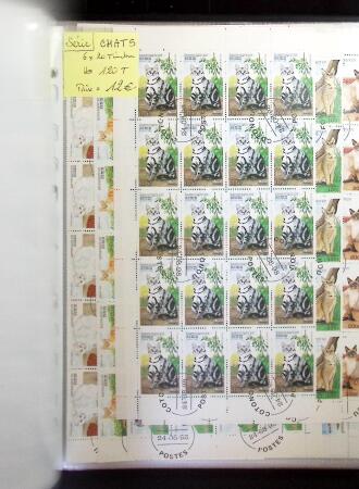1972-98, Fauna & Flora thematics group in sheets with