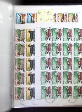 1972-98, Fauna & Flora thematics group in sheets with