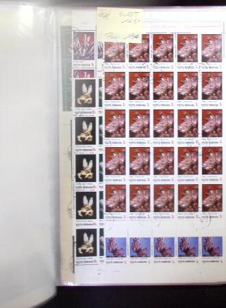 1972-98, Fauna & Flora thematics group in sheets with