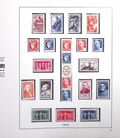 1876-1991 Collection de France en albums avec neufs