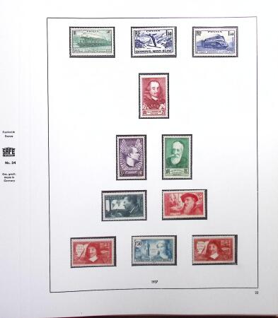 1876-1991 Collection de France en albums avec neufs