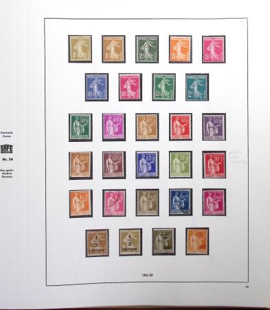 1876-1991 Collection de France en albums avec neufs