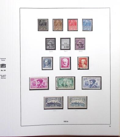 1876-1991 Collection de France en albums avec neufs