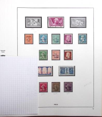1876-1991 Collection de France en albums avec neufs