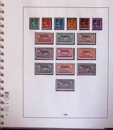 1824-1922 MEMEL: Specialised collection in Lindner