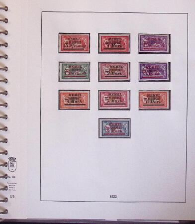 1824-1922 MEMEL: Specialised collection in Lindner