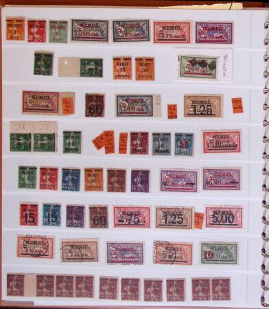 1824-1922 MEMEL: Specialised collection in Lindner