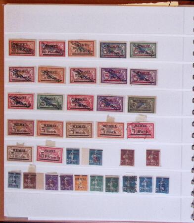 1824-1922 MEMEL: Specialised collection in Lindner