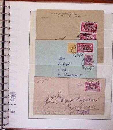 1824-1922 MEMEL: Specialised collection in Lindner