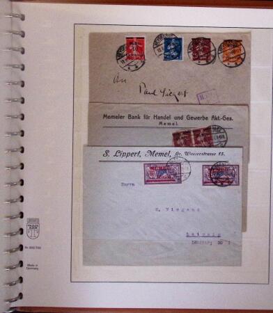 1824-1922 MEMEL: Specialised collection in Lindner