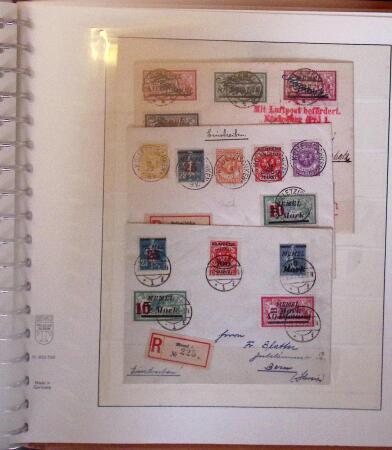 1824-1922 MEMEL: Specialised collection in Lindner