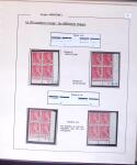 1938-44 TYPE MERCURE : Importante collection d'exposition