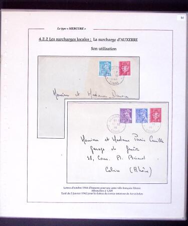 1938-44 TYPE MERCURE : Importante collection d'exposition