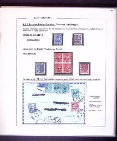 1938-44 TYPE MERCURE : Importante collection d'exposition