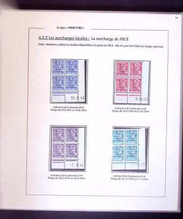 1938-44 TYPE MERCURE : Importante collection d'exposition